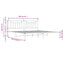 sengeramme med sengegavl 193x203 cm metal sort