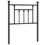 udskiftningsgavl 75 cm metal sort