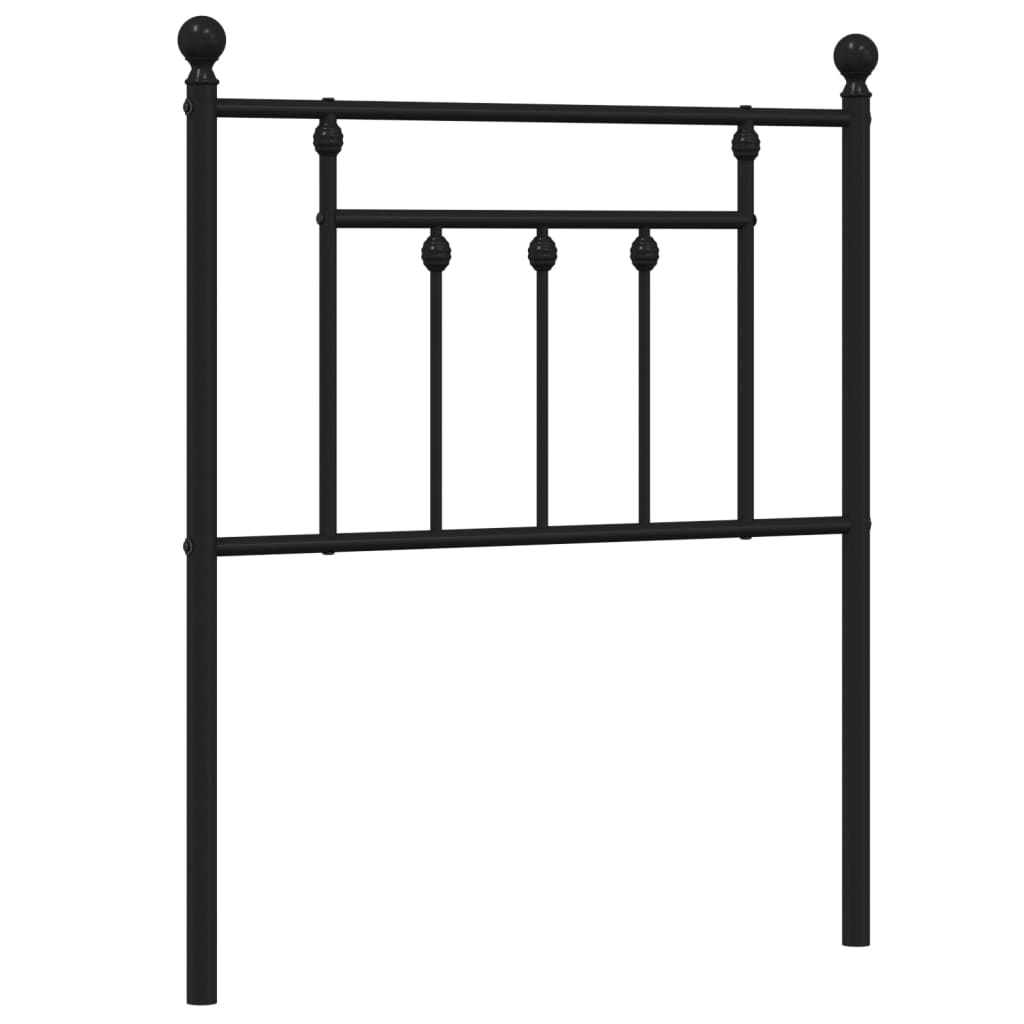udskiftningsgavl 75 cm metal sort