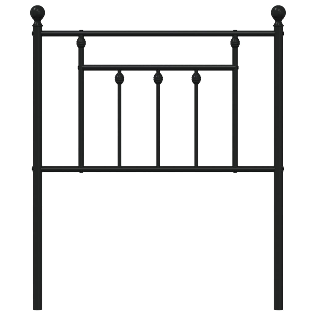 udskiftningsgavl 75 cm metal sort