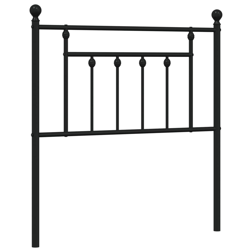 udskiftningsgavl 80 cm metal sort