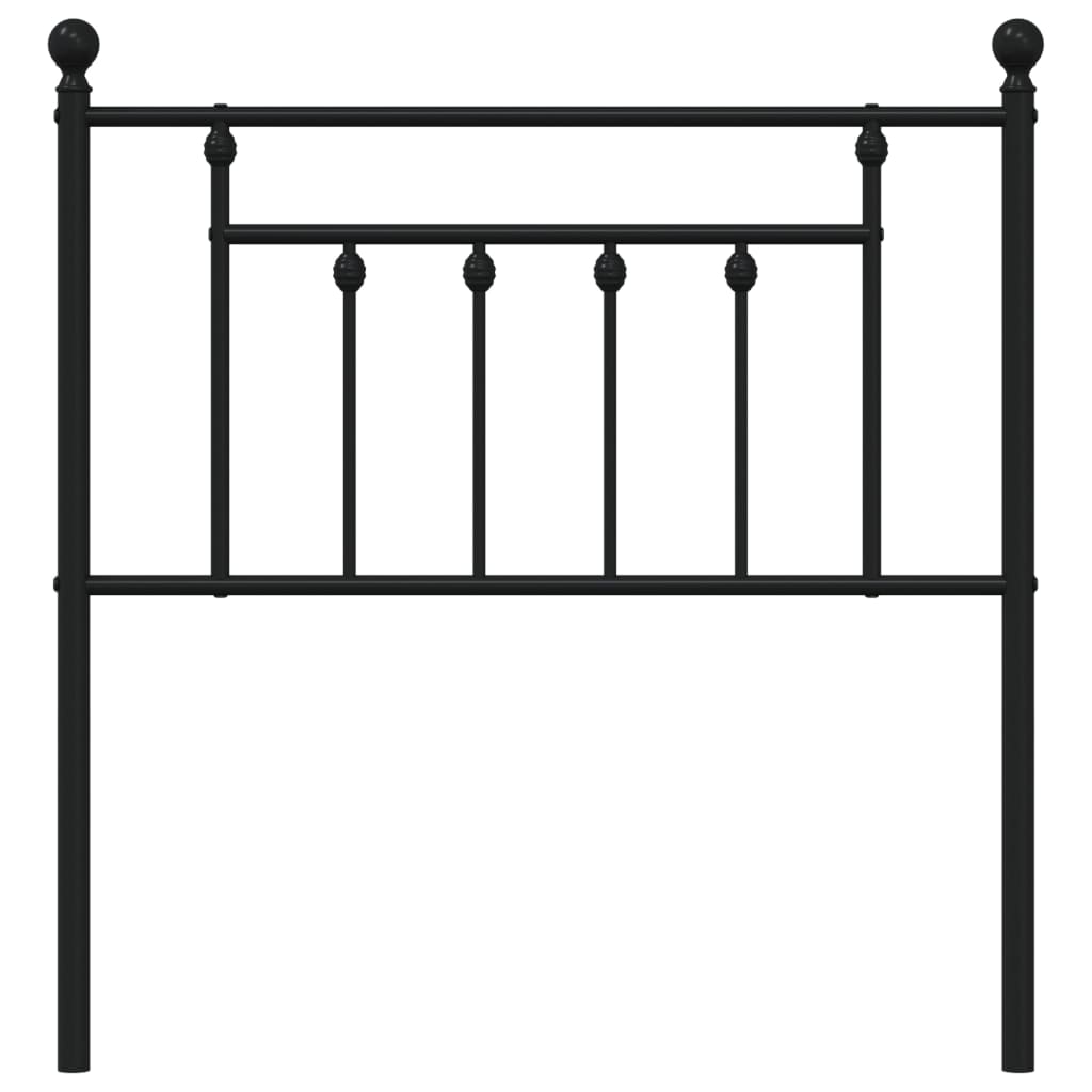 udskiftningsgavl 80 cm metal sort