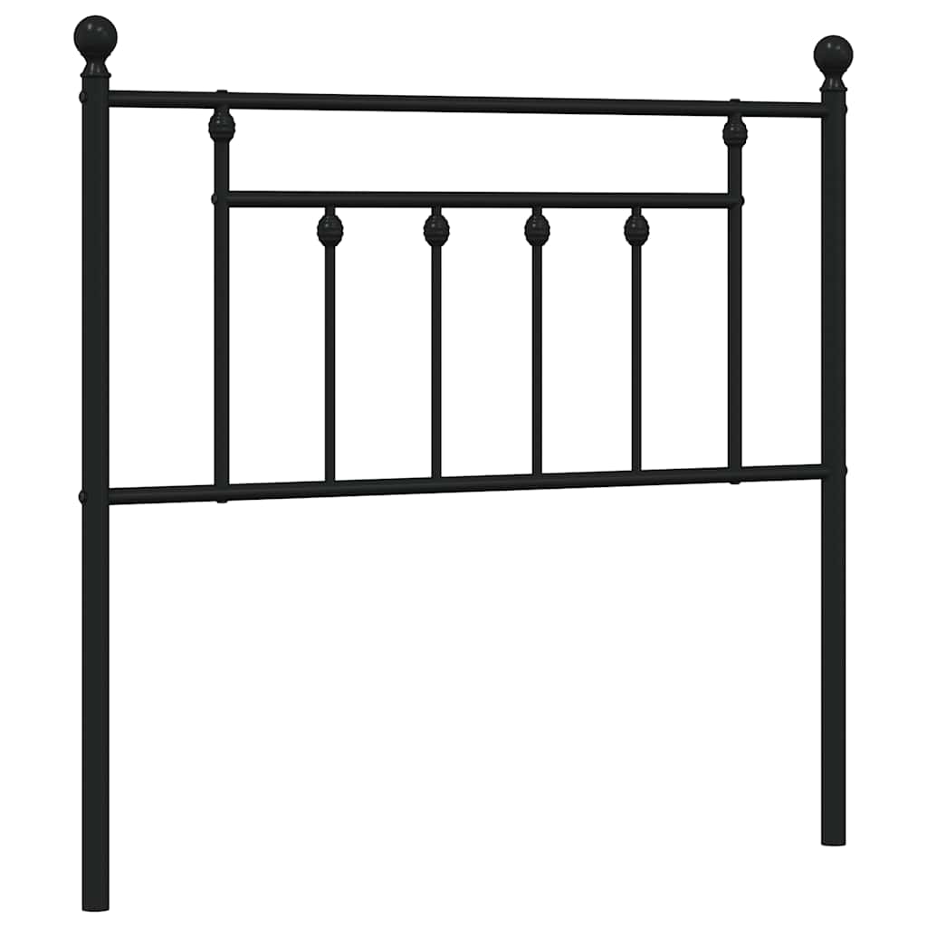 udskiftningsgavl 90 cm metal sort