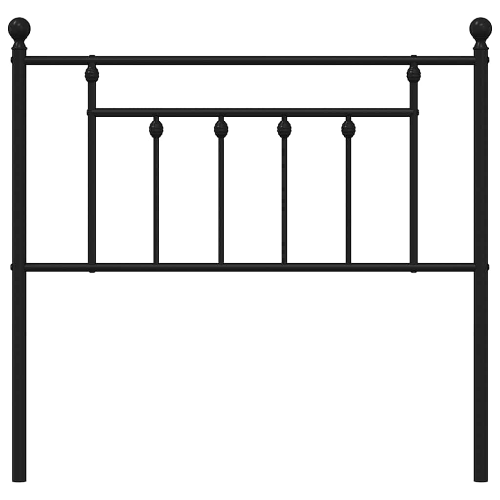udskiftningsgavl 90 cm metal sort