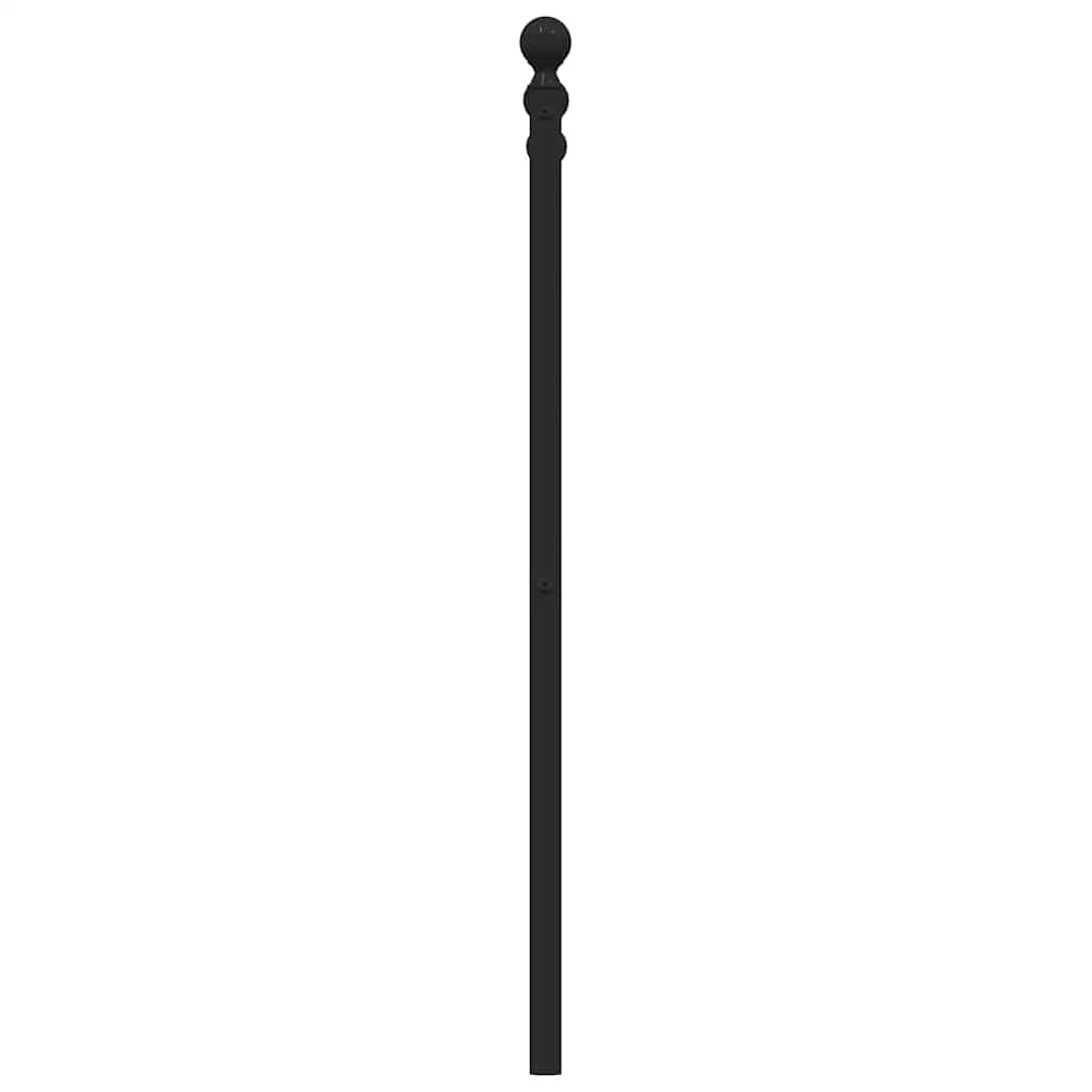 udskiftningsgavl 90 cm metal sort