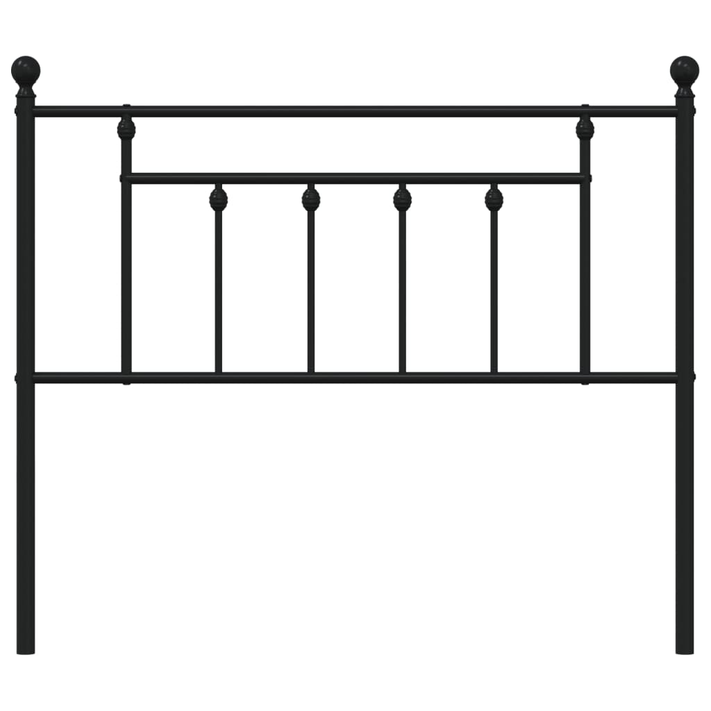 udskiftningsgavl 107 cm metal sort