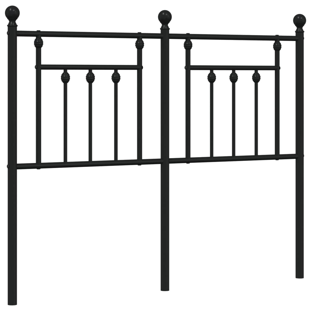 udskiftningsgavl 120 cm metal sort