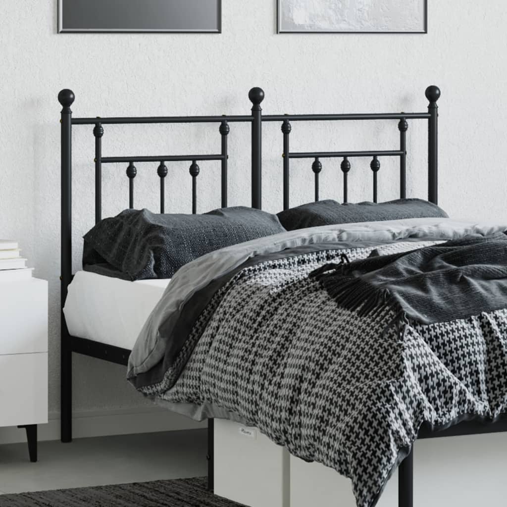 udskiftningsgavl 120 cm metal sort