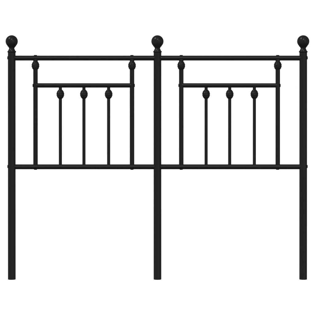 udskiftningsgavl 120 cm metal sort