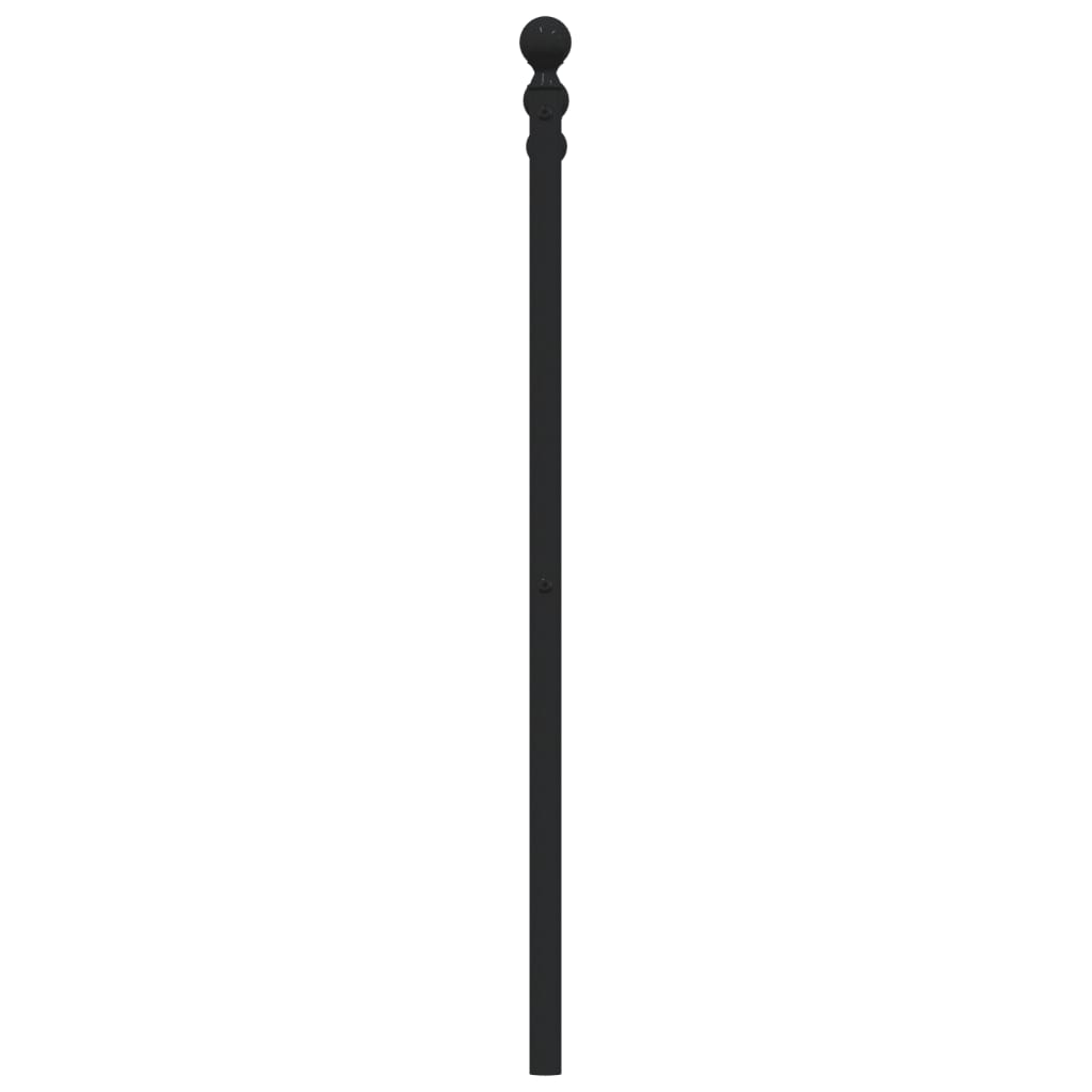 udskiftningsgavl 120 cm metal sort