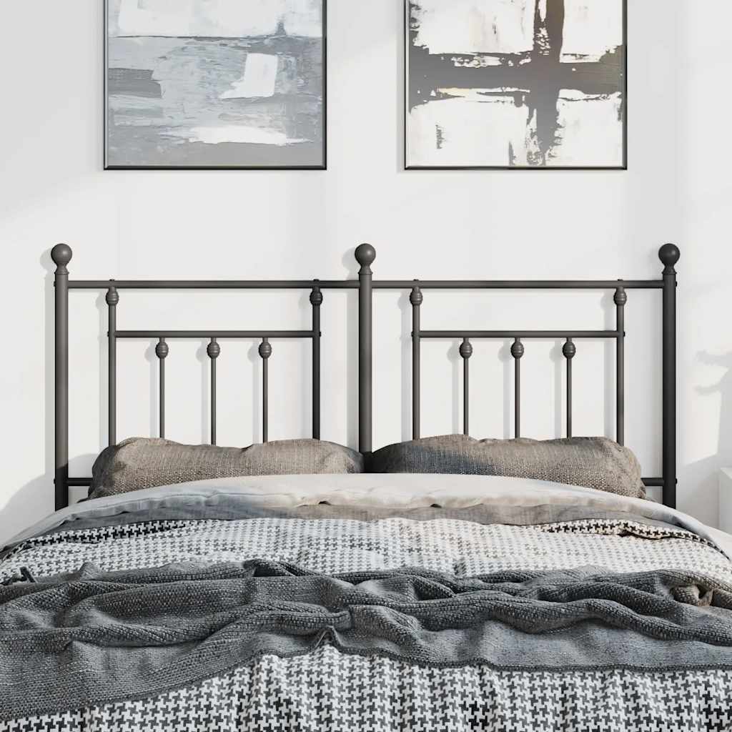 udskiftningsgavl 135 cm metal sort