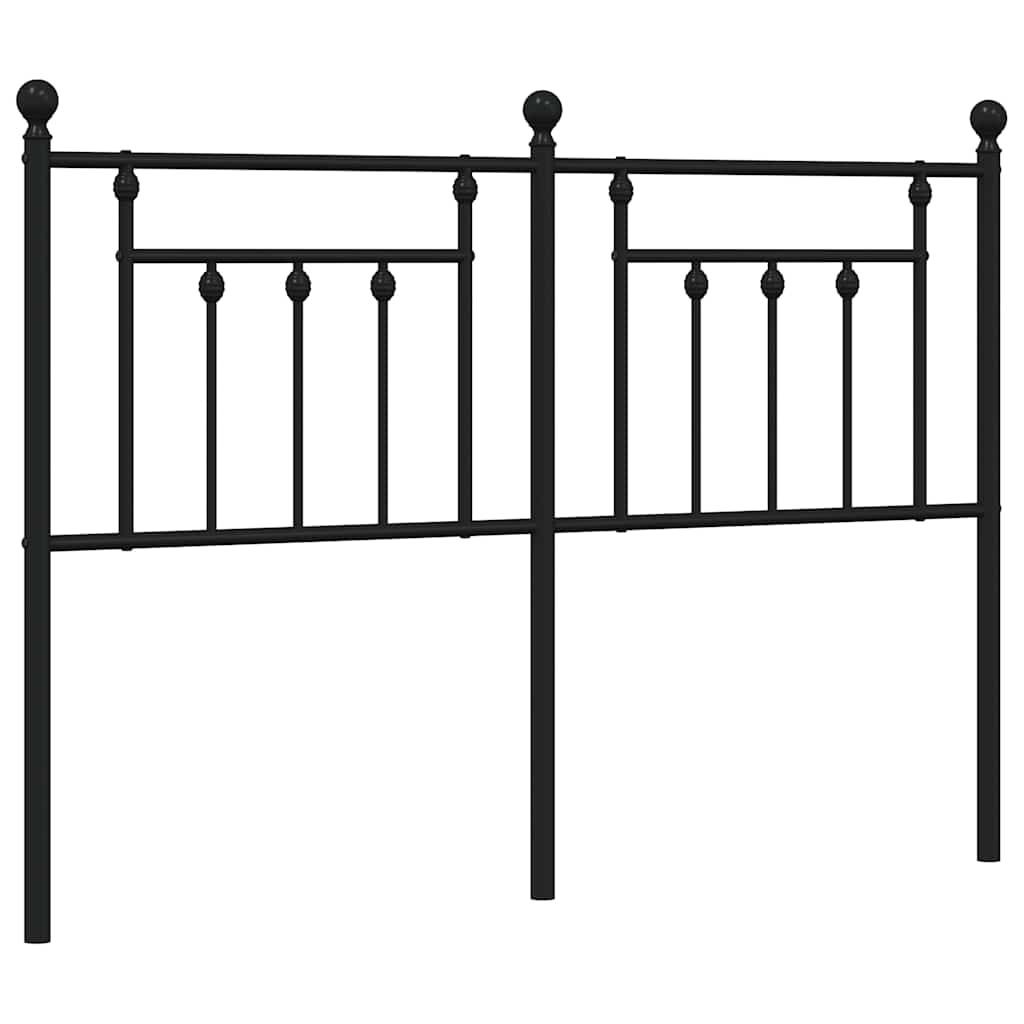 udskiftningsgavl 140 cm metal sort
