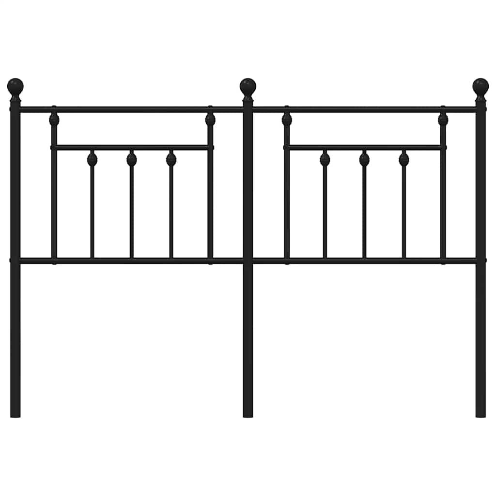 udskiftningsgavl 140 cm metal sort