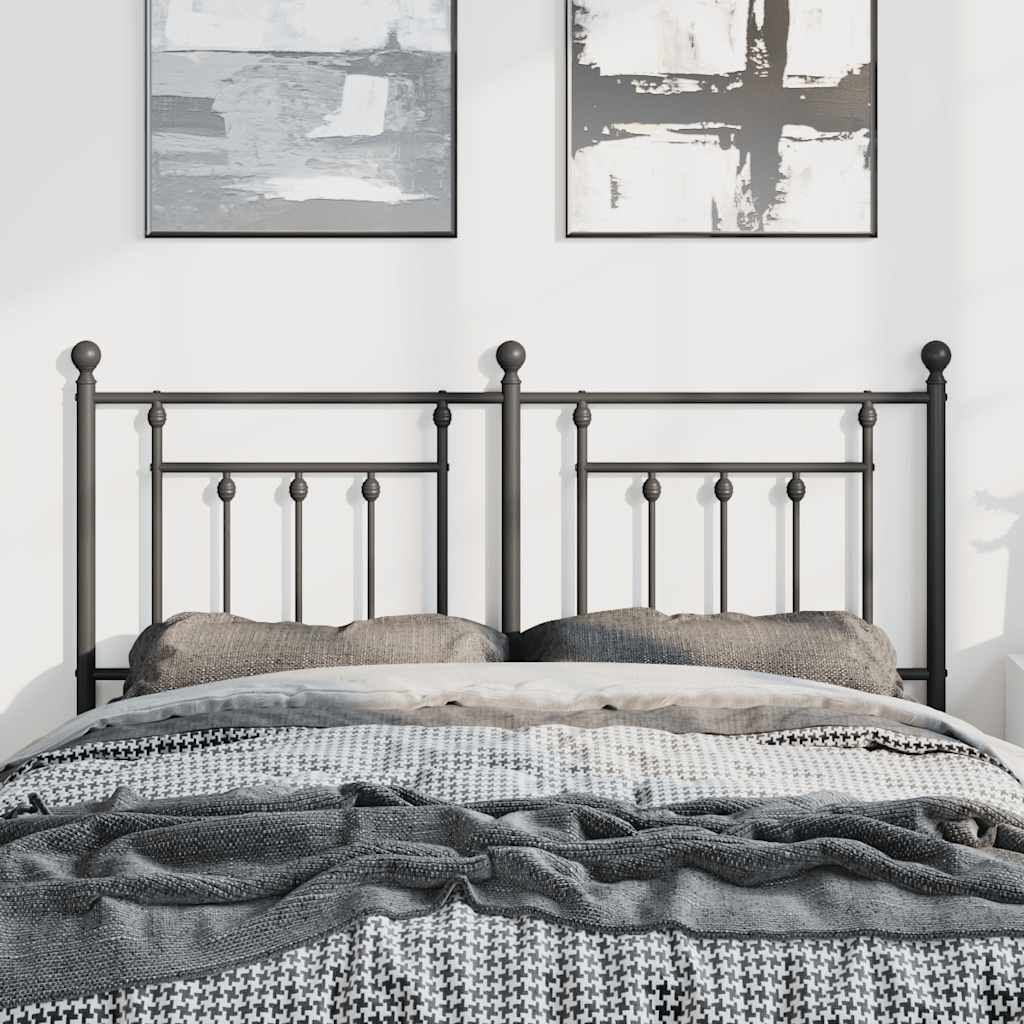 udskiftningsgavl 150 cm metal sort