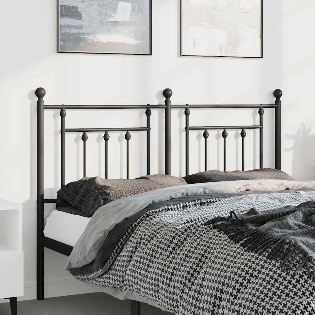 udskiftningsgavl 150 cm metal sort