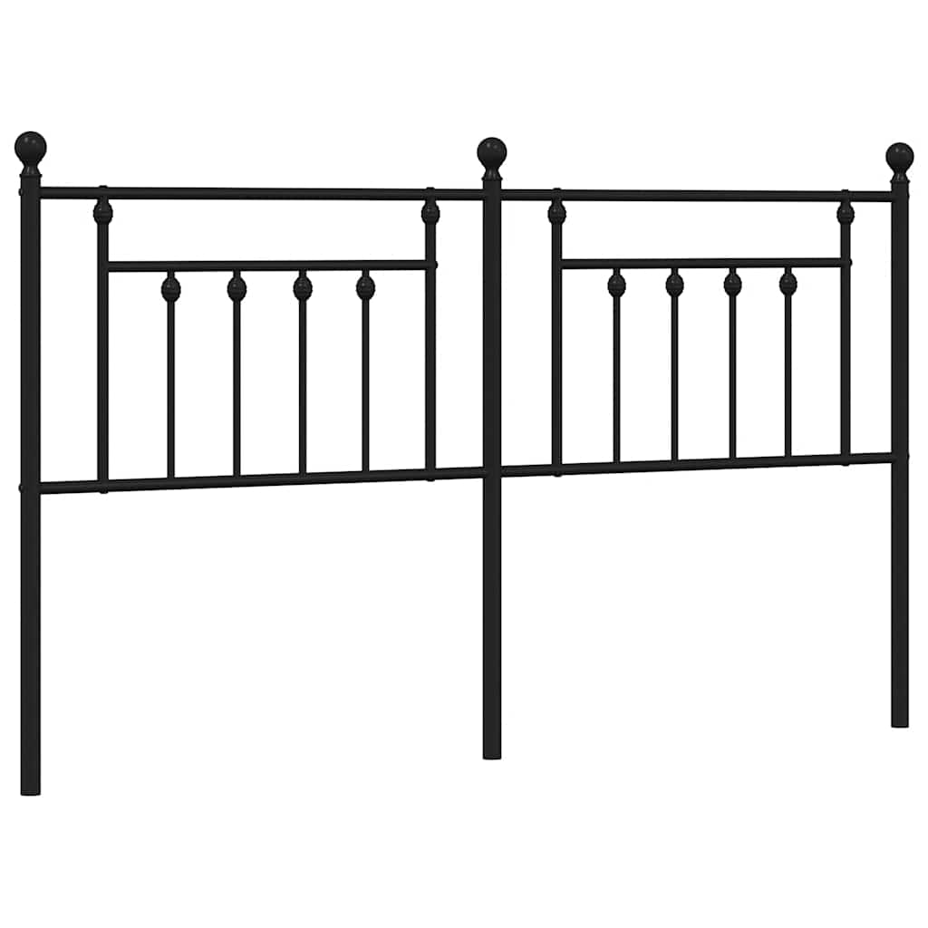 udskiftningsgavl 160 cm metal sort