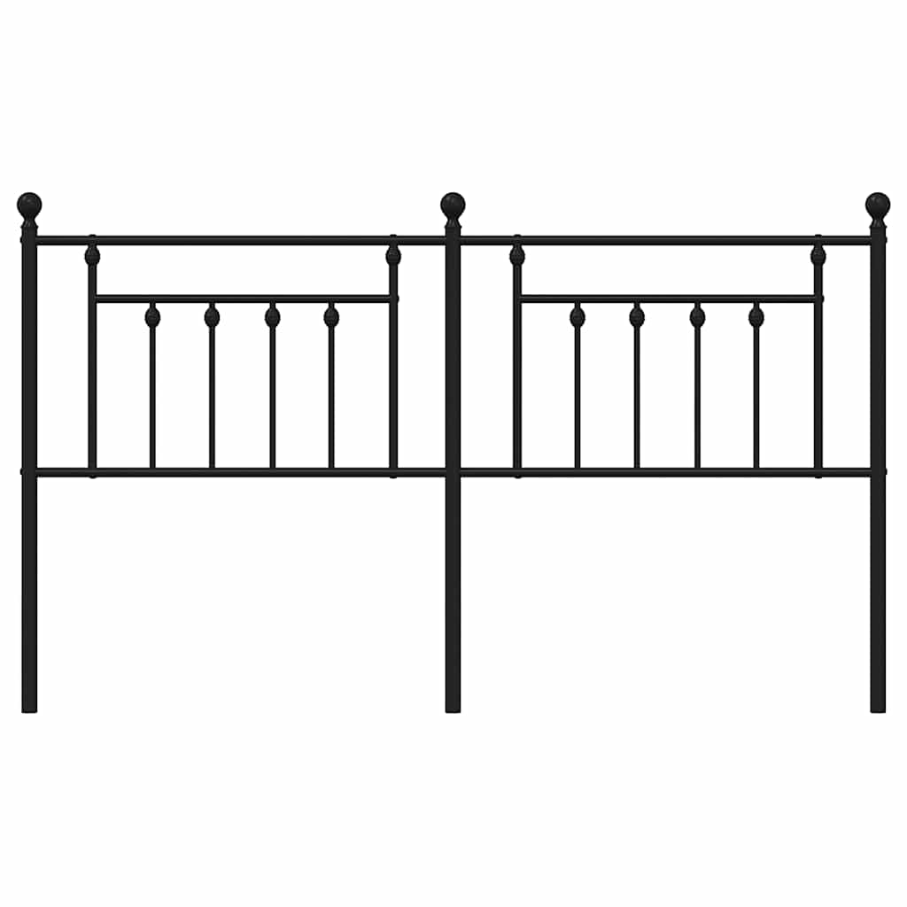 udskiftningsgavl 160 cm metal sort