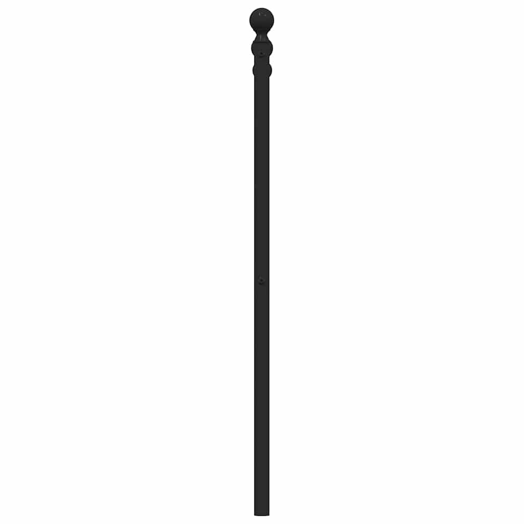 udskiftningsgavl 160 cm metal sort
