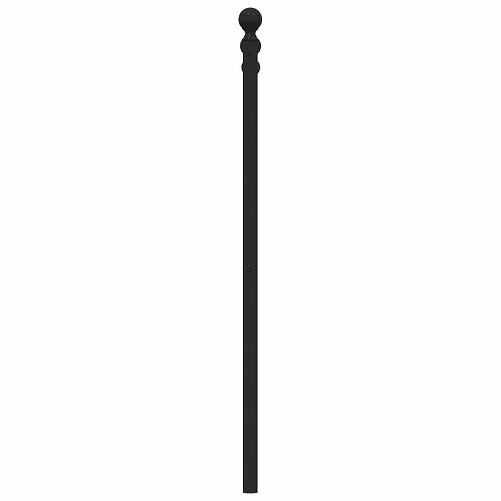 udskiftningsgavl 180 cm metal sort
