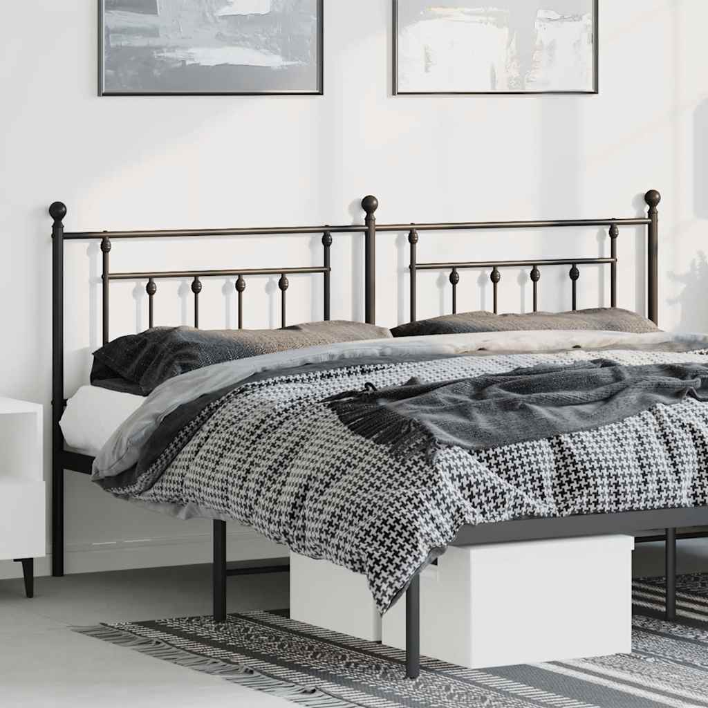 udskiftningsgavl 180 cm metal sort