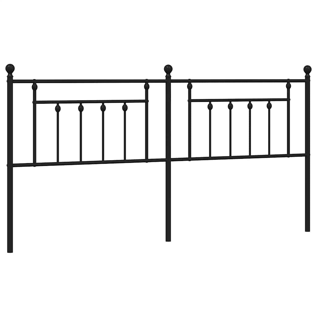 udskiftningsgavl 193 cm metal sort