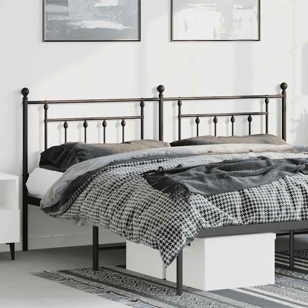 udskiftningsgavl 193 cm metal sort