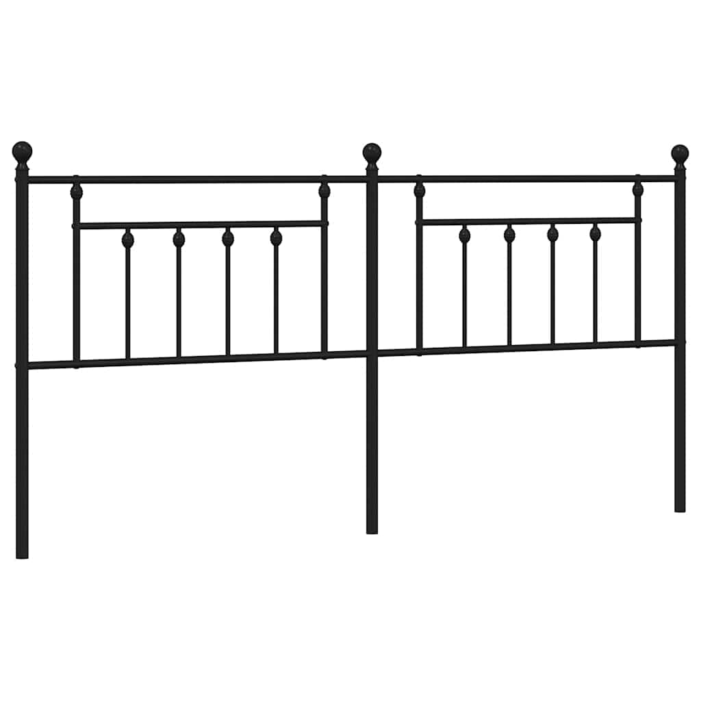 udskiftningsgavl 200 cm metal sort