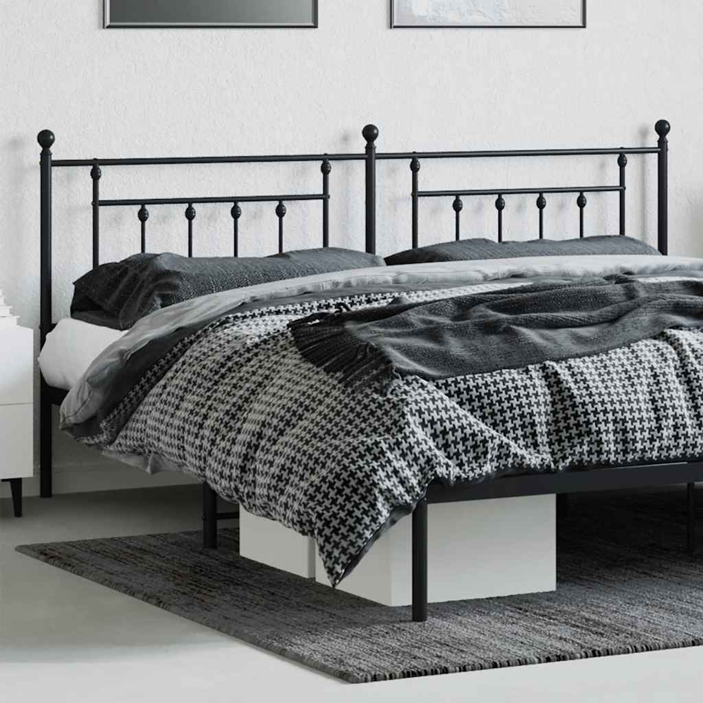 udskiftningsgavl 200 cm metal sort