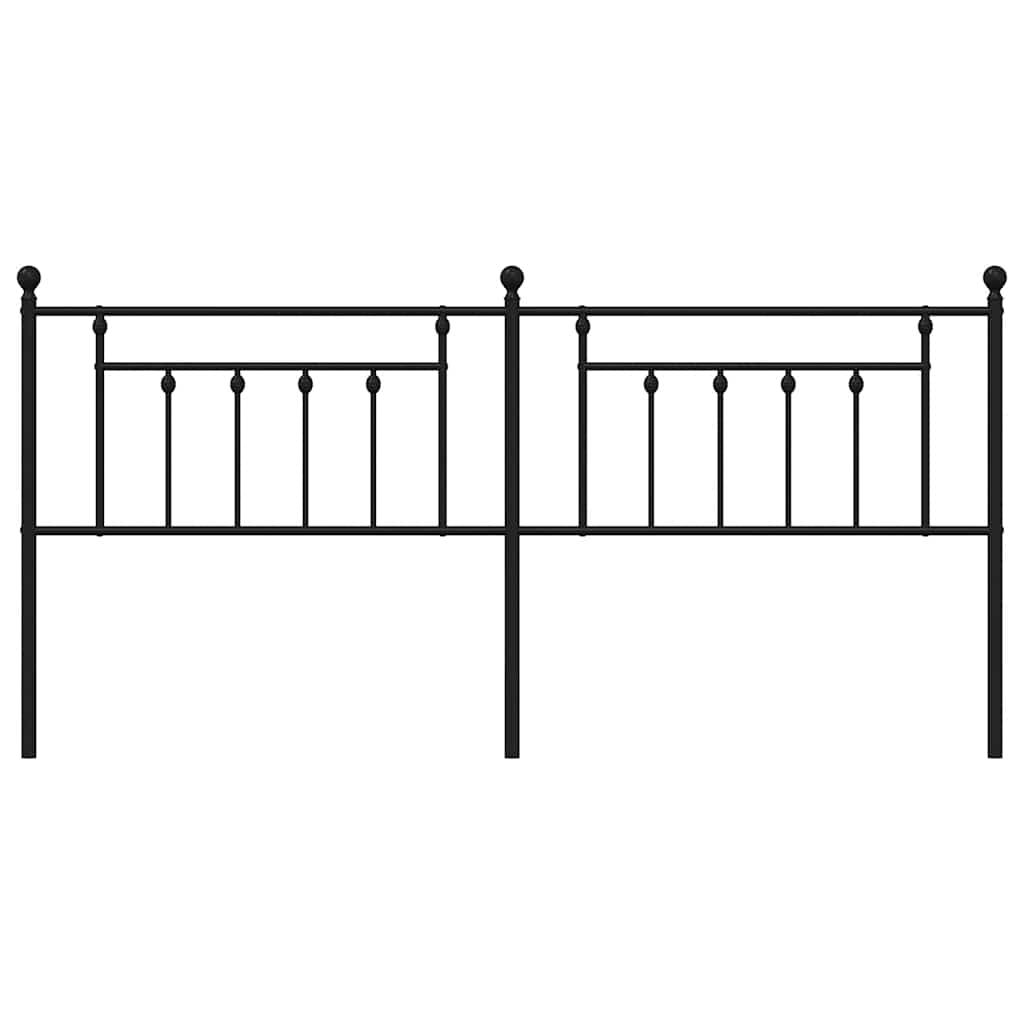 udskiftningsgavl 200 cm metal sort