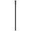 udskiftningsgavl 200 cm metal sort