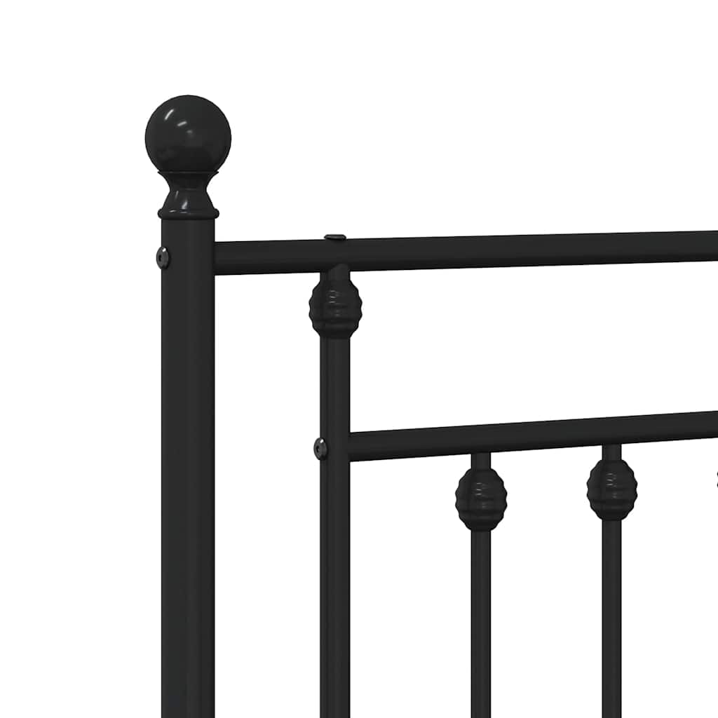 udskiftningsgavl 200 cm metal sort