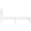 sengeramme med sengegavl 80x200 cm metal hvid