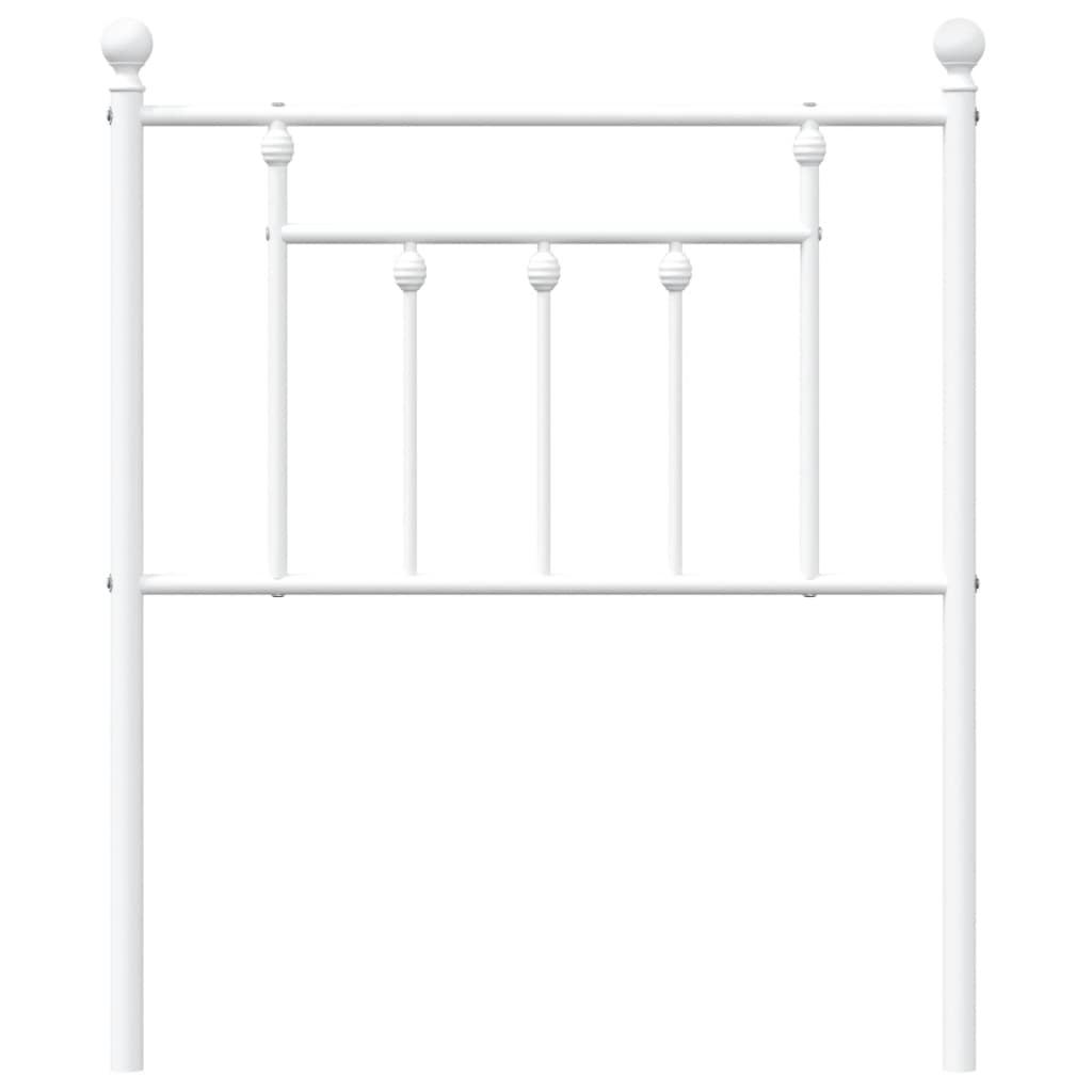 udskiftningsgavl 75 cm metal hvid
