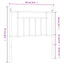 udskiftningsgavl 80 cm metal hvid