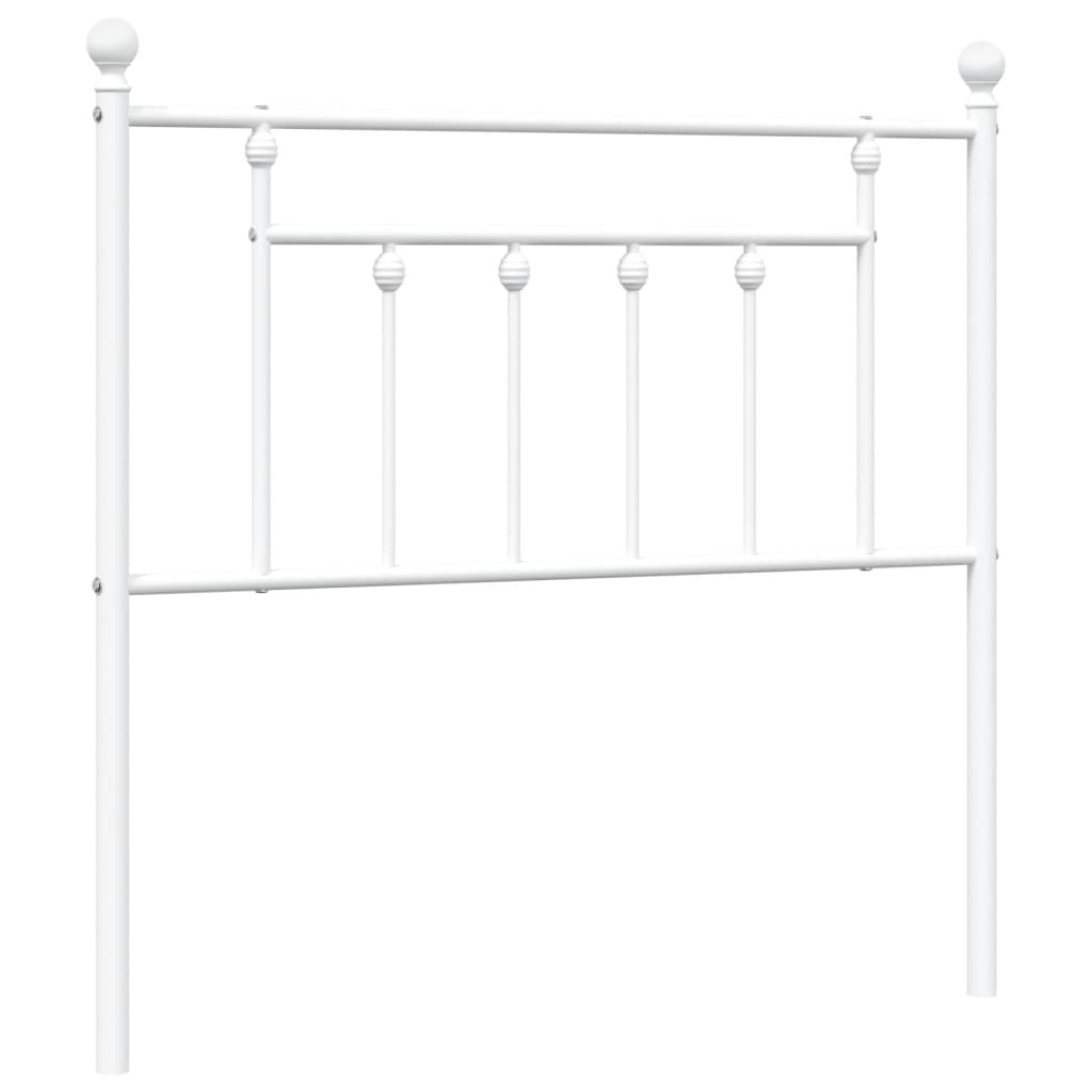 udskiftningsgavl 90 cm metal hvid