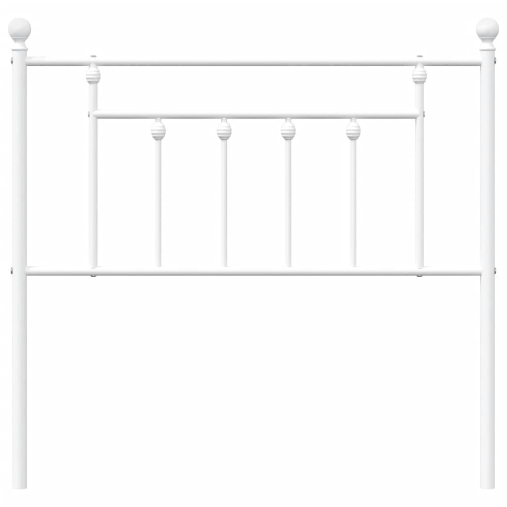 udskiftningsgavl 90 cm metal hvid