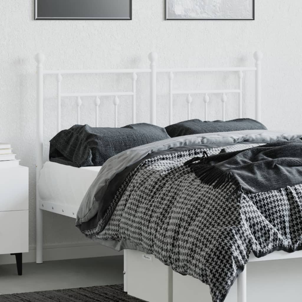 udskiftningsgavl 120 cm metal hvid