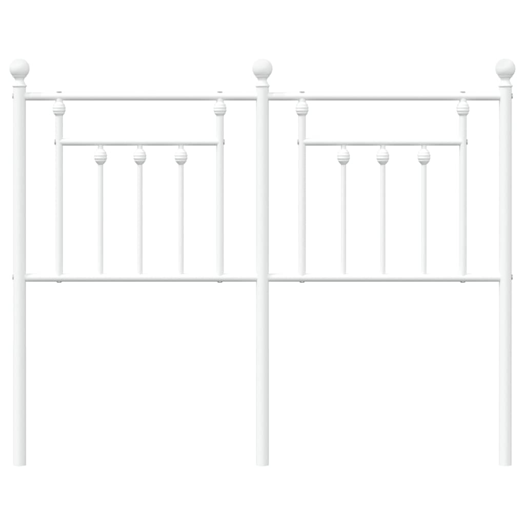 udskiftningsgavl 120 cm metal hvid