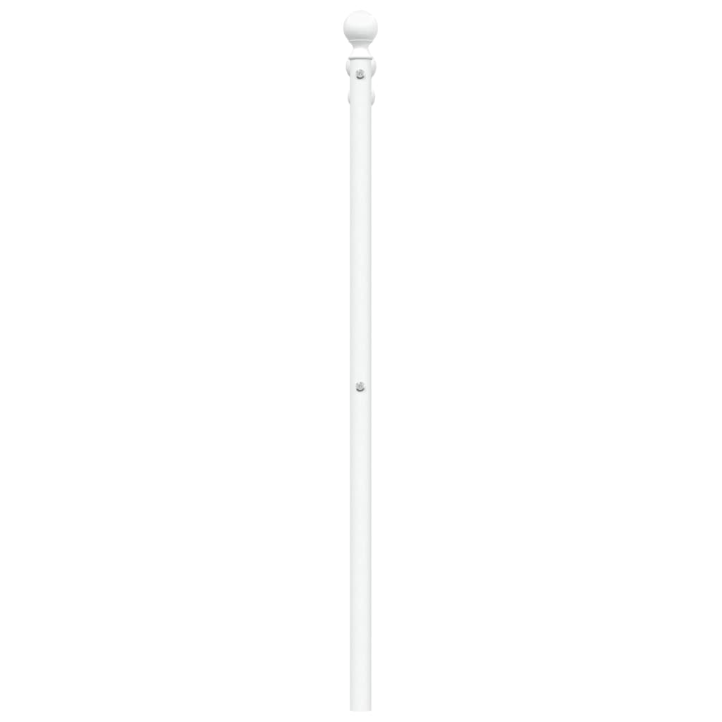 udskiftningsgavl 120 cm metal hvid