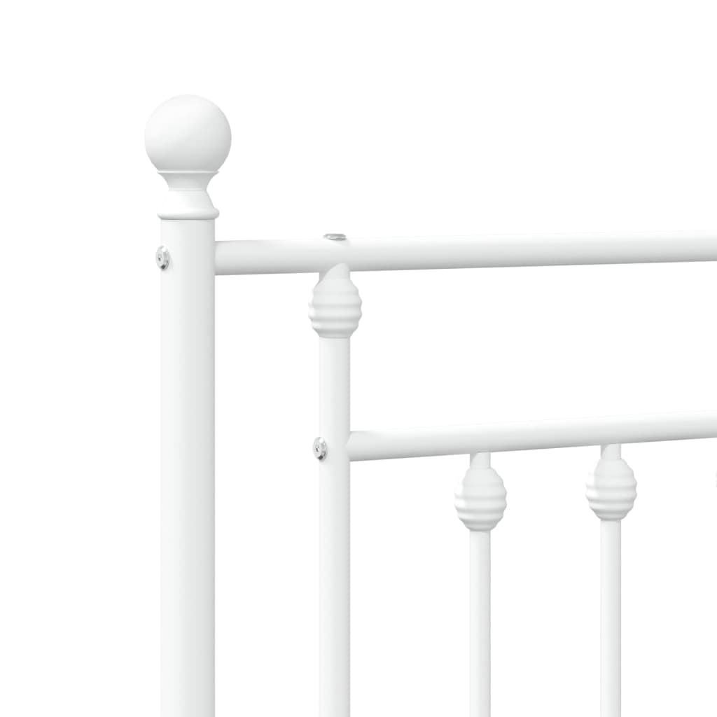 udskiftningsgavl 120 cm metal hvid