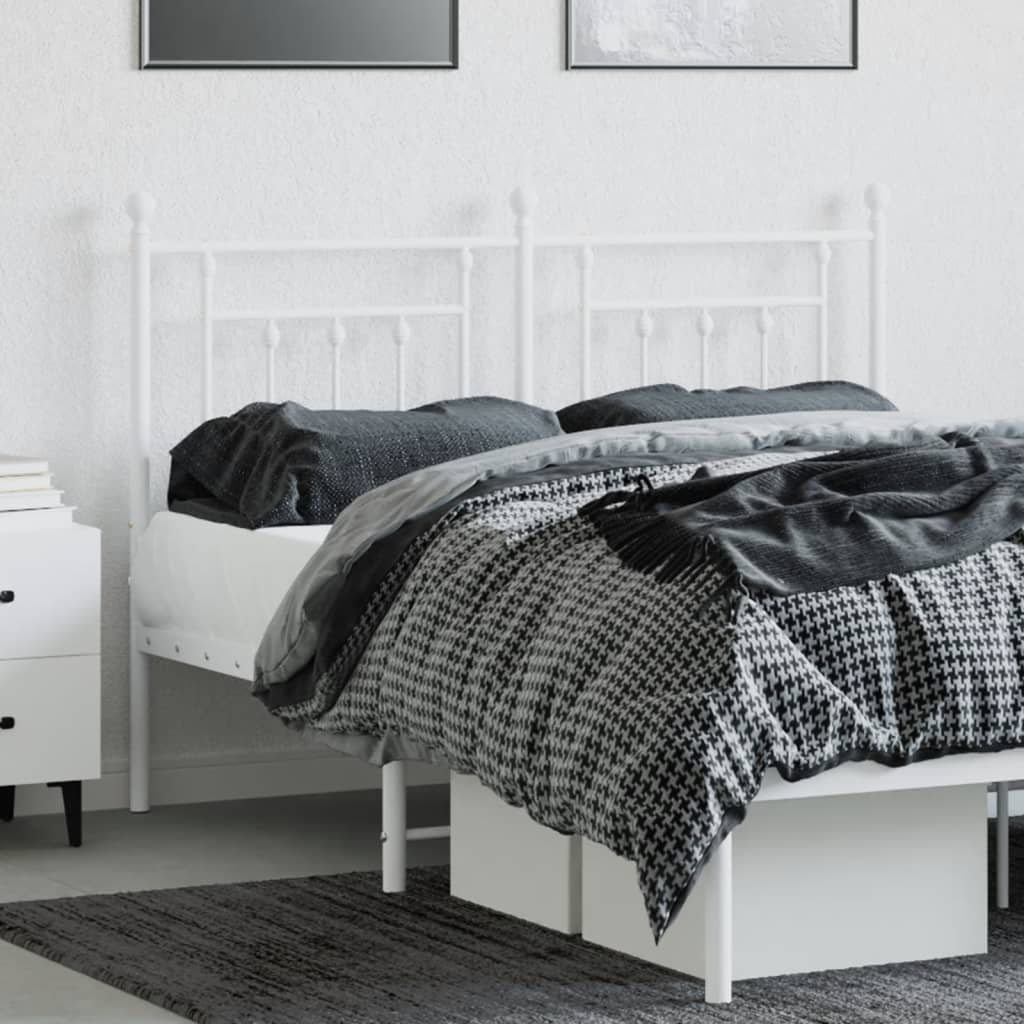 udskiftningsgavl 150 cm metal hvid