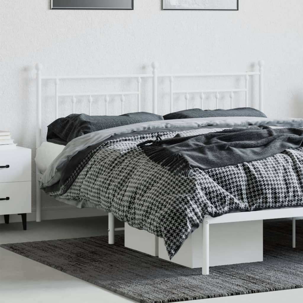udskiftningsgavl 160 cm metal hvid