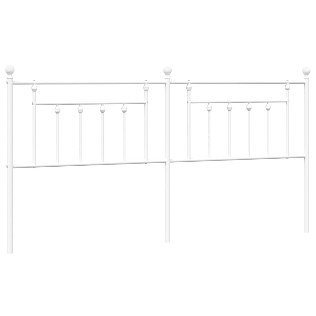 udskiftningsgavl 193 cm metal hvid