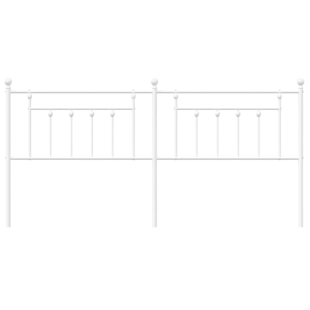 udskiftningsgavl 193 cm metal hvid