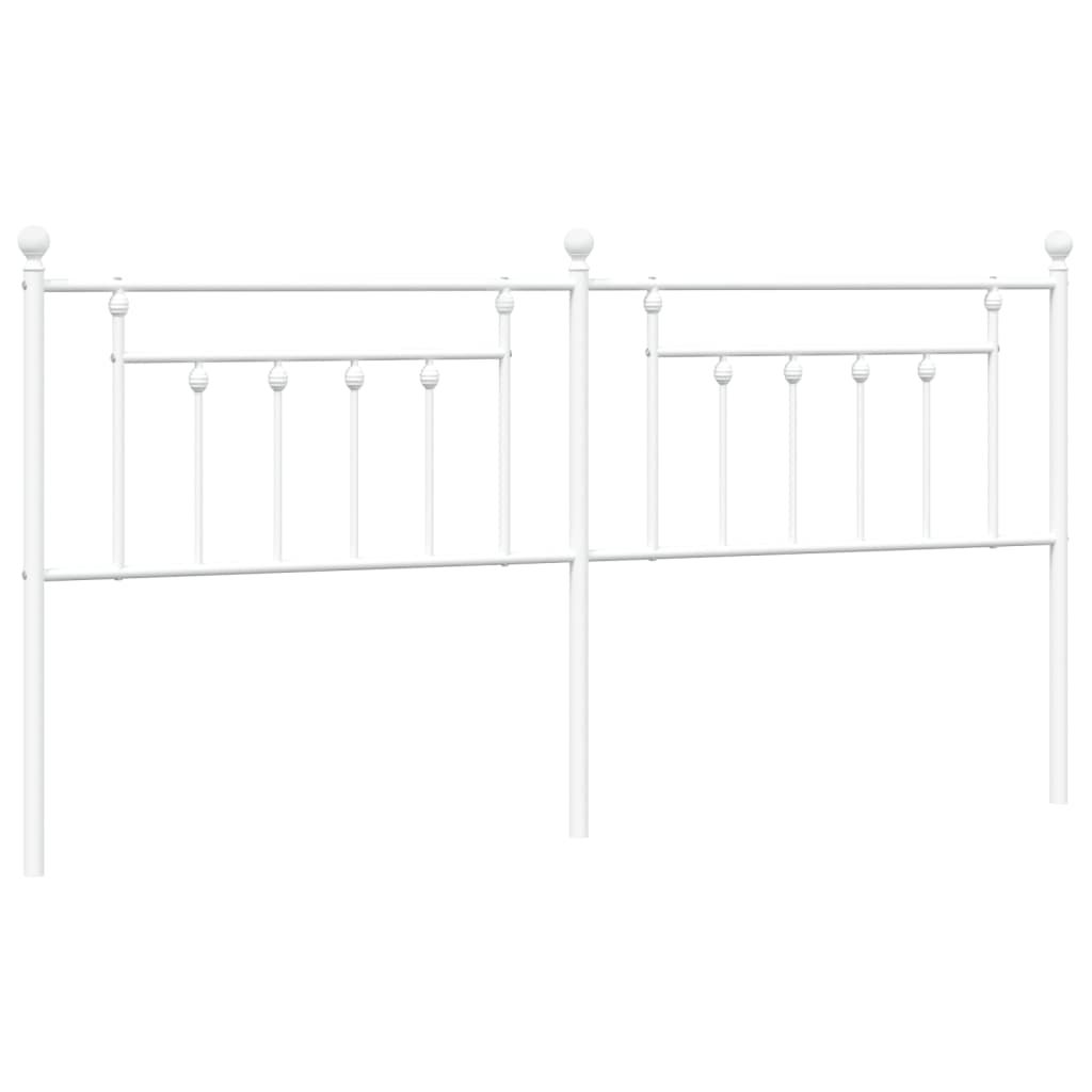 udskiftningsgavl 200 cm metal hvid