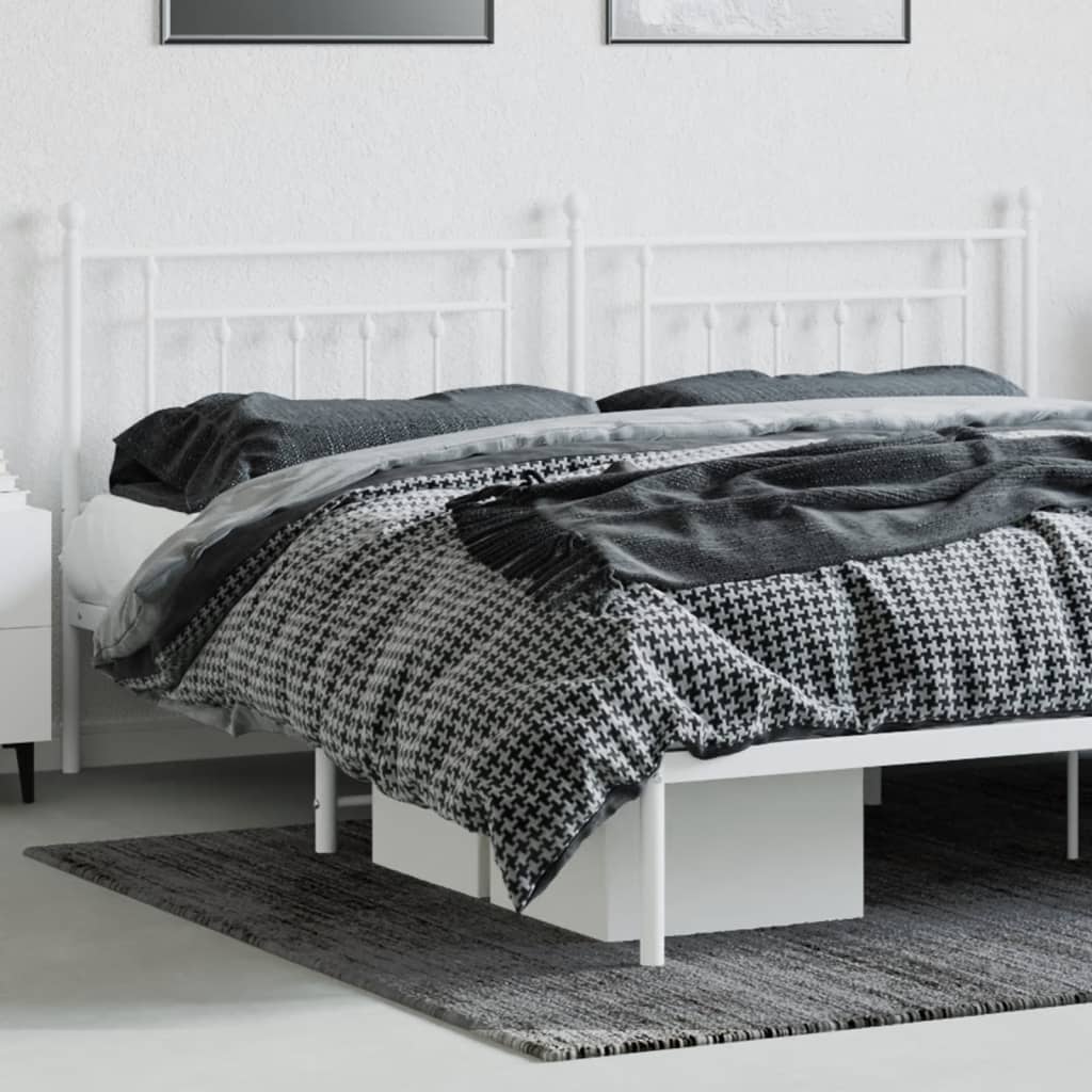 udskiftningsgavl 200 cm metal hvid