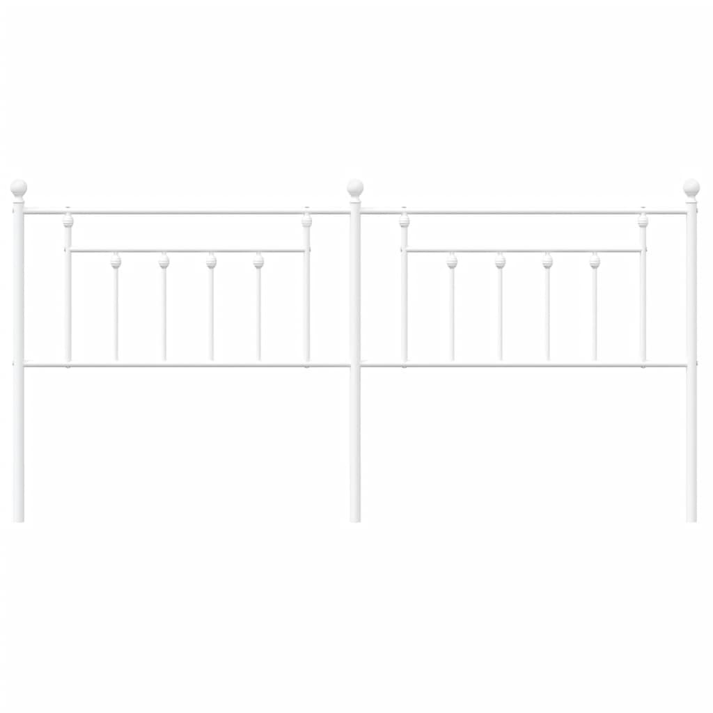 udskiftningsgavl 200 cm metal hvid