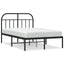 sengeramme med sengegavl 120x190 cm metal sort