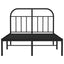 sengeramme med sengegavl 120x190 cm metal sort