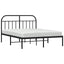 sengeramme med sengegavl 135x190 cm metal sort